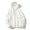Men Lose Solid Color Sweatshirt, Color: White(L)
