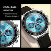 OLEVS 2875 Men Multifunctional Sports Chronograph Waterproof Quartz Watch(Blue)