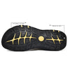 Summer Large Size Men Beach Shoes Leather Breathable Wading Casual Sandals, Size: 42(Gold)