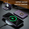 For iPhone 13 Pro Max DG.MING K1 MagSafe Detachable Wallet RFID Back Cover Phone Case(Purple)