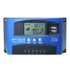 YCX-003 30-100A Solar Charging Controller with LED Screen & Dual USB Port Smart MPPT Charger, Model: 12/24V 50A