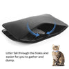 Waterproof Cat Litter Mat - Double Layer EVA, Non-Slip (Black)