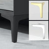 LH-J0016 Metal TV Cabinet Sofa Leg, Height: 17cm(Matte Black)