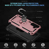 For Samsung Galaxy A36 5G Shockproof TPU + PC Phone Case with Holder(Rose Gold)