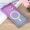 For Samsung Galaxy S25 Ultra 5G Liquid TPU Silicone Gradient MagSafe Phone Case(Purple Grey)