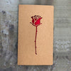 Retro Kraft Paper Hollowed Love Greeting Card Valentine Day Message Card(Rose)