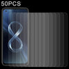 50 PCS 0.26mm 9H 2.5D Tempered Glass Film For Asus Zenfone 8Z
