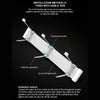 AOSOR Al200 Neon Cable Computer Motherboard Graphics Card Glow Board Power Supply Line Decoration(White)