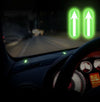 2pairs Safety Point Driving Assistance Positioning Mark Car Interior Luminous Sticker