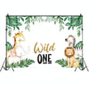 MDN08226 1.5m x 1m Animal Forest Cartoon Birthday Party Banquet Decoration Photo Background Cloth