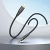 Borofone BL23 3.5mm to 8 Pin Refinado AUX Audio Cable, Length:1m(Black)