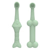 Silicone Pet Toothbrush Set (Green) - Cat & Dog Dental Care