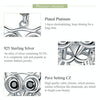 S925 Sterling Silver Blue Zircon Movable Owl Pendant DIY Bracelet Accessories, Style:Pendant
