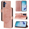 For Samsung Galaxy A26 5G Global Embossed Butterfly Leather Phone Case(Rose Gold)
