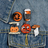 5 PCS Cartoon Halloween Brooch Denim Badge Collar Accessory(XZ2388)