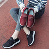 Spring Elderly Shoes Cloth Shoes Non-slip Soft Sole Walking Shoes, Size: 39(Wine Red)