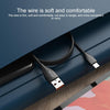 IVON CA87 USB to 8 Pin TPE Fast Charge Data Cable, Cable Length: 1m(Black)