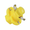 10 PCS B8.4 0.2W DC12V Wedge Instrument Panel COB LED Light Dashboard Gauge Cluster Indicator Lamp Bulb (Yellow Light)
