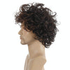 Men Fluffy Short Curly Wig Sets(Black Brown)