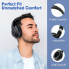 X5 Portable Digital Display Folding Headset FM Radio Headphones, Color: Charging Black