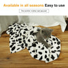 Soft Flannel Pet Blanket, Dotted, Grey, Small (60x40cm) - Dog & Cat