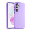 For Samsung Galaxy A35 5G Frosted Translucent TPU Hybrid PC Full Coverage Phone Case(Dark Purple)