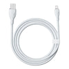 Baseus Pudding Series 20W Type-C to 8 Pin Fast Charging Data Cable, Length:1.2m(White)