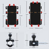 Motorcycle Metal Navigation Mobile Phone Bracket,Style: Thin Tube Fixation (Anti-theft)