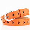 Dandali DC141 Women Pinching Belt Cutout Heart Belt, Length (cm): 95-115cm(Orange)