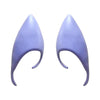 1 Pairs Halloween Elf Latex Ears Cosplay Props, Size:10cm (Purple)