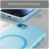 For iPhone SE 2022 / 2020 / 8 MagSafe Frosted Translucent TPU + PC Full Coverage Phone Case(Blue)