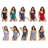 DS02 Ladies Suspender Conservative Triangle One-Piece Swimsuit With Chest Pad, Size: XXL(Dark Purple)