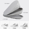 Self-Adhesive Inner Heightening Half Pad Sweat-Absorbent Breathable Shock-Absorbing Heel Casual Sports Insole, Size: 3.5cm(Gray Bottom Gray Above)