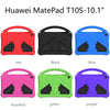 For Huawei MatePad T 10s 10.1 EVA Flat Anti Falling Protective Case Shell with Holder(Black)