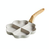 Maifan Stone Love Four-hole Fried Egg Pan Non-Stick Egg Dumpling Pan, Color: White