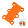 Magnetic Shoelace Buckle Non Binding Shoe Lace Accessories, Size:S (Below 230mm)(Orange)