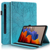 For Samsung Galaxy Tab S9 / S9 FE Life Tree Series Horizontal Flip Leather Tablet Case(Lake Blue)