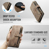 For Samsung Galaxy S25 Ultra 5G CaseMe C30 Card Slots Zipper Wallet Leather Phone Case(Brown)
