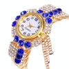 Ladies Bracelet Watch Quartz Watch Personality Wild Watch with Diamonds Pendant(Indian)