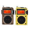 HanRongda HRD-701 Portable Full Band Radio Subwoofer Bluetooth TF Card Digital Display Radio(Yellow)