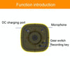 Solar Animal Repeller with Recording & Light (Yellow)