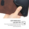 For Samsung Galaxy S25 5G Skin Feel Magnetic Leather Phone Case(Dark Brown)