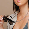 Rock Style Stainless Steel Glasses Chain Earphone Anti-lost Chain Multi-purpose Wear Chain