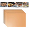 5 PCS 0.2mm Barbecue Grill Mat Non-Stick BBQ Baking Mats, Size: 40 x 33cm(Bronze)