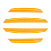 4 PCS Universal Car Door Anti-collision Strip Protection Guards Trims Stickers (Yellow)