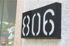 0.36W Solar Powered Wall Mount 6 LEDs Lighting Doorplate Lamp House Number Porch Lights with Solar Pannel(5)