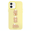 For iPhone 11 Skin Feeling Jelly TPU Hybrid PC Phone Case(Bread Bear Yellow)