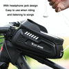 WEST BIKING Bicycle Hard Shell Car Front Beam Mobile Phone Bag(Black)