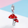 S925 Silver Small Mushroom DIY Bracelet Accessories