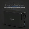 Blueendless Type-C / USB-C Interface 3.5 inch 2 Bay RAID Combination Array HDD External Enclosure (EU Plug)